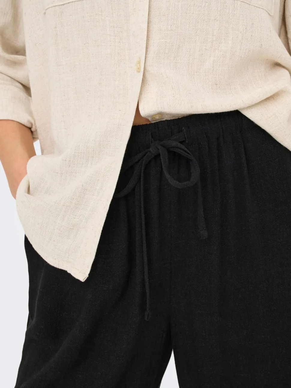 ONLSIESTA Straight Fit Lino Pantaloni