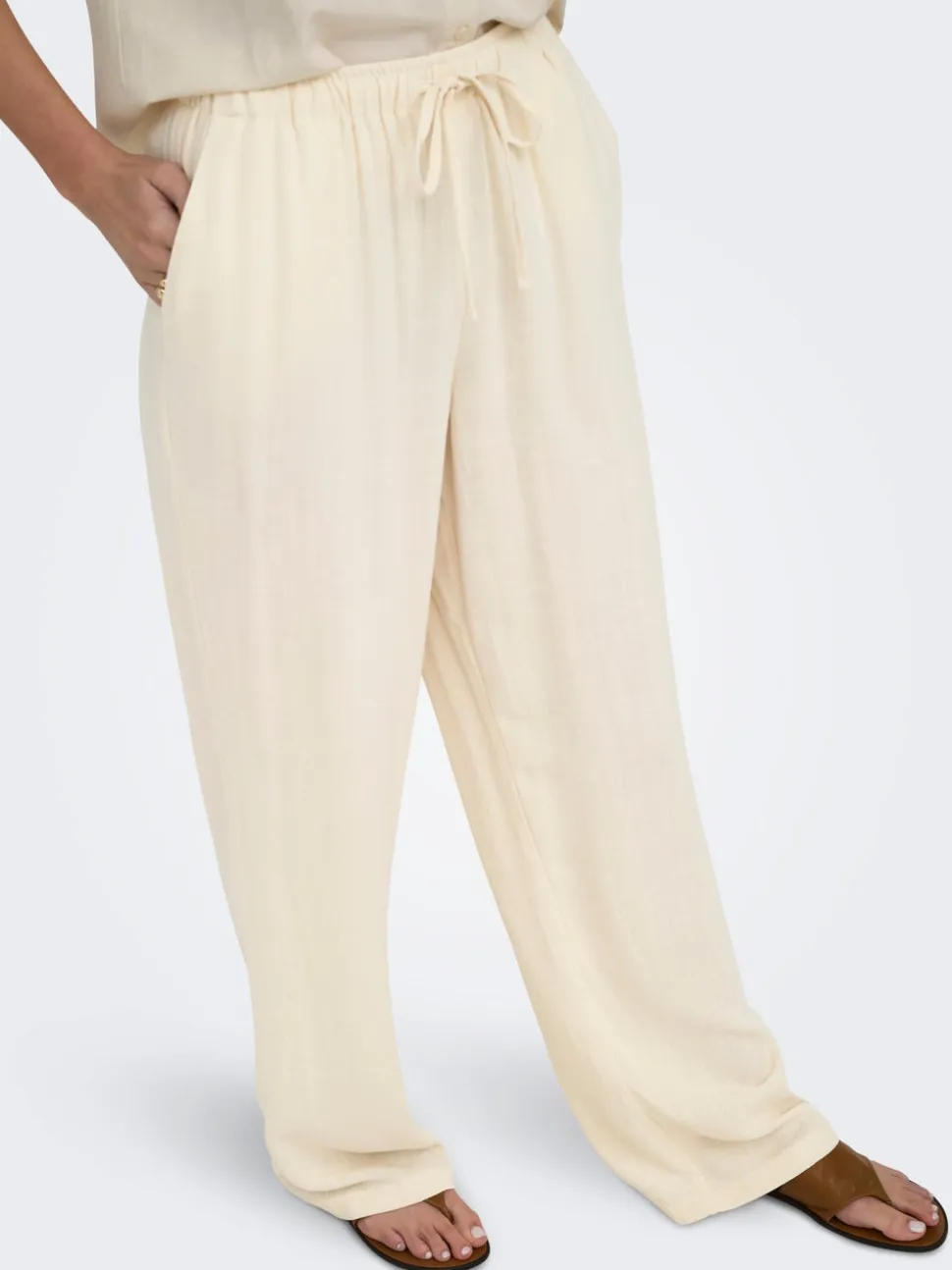 ONLSIESTA Straight Fit Lino Pantaloni