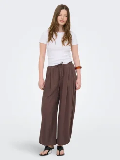 ONLSIESTA Wide Leg Fit Lino Pantaloni a gamba larga