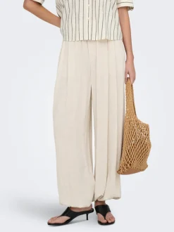 ONLSIESTA Wide Leg Fit Lino Pantaloni a gamba larga