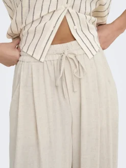 ONLSIESTA Wide Leg Fit Lino Pantaloni a gamba larga