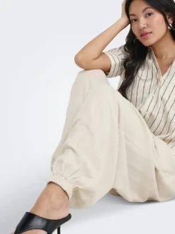 ONLSIESTA Wide Leg Fit Lino Pantaloni a gamba larga