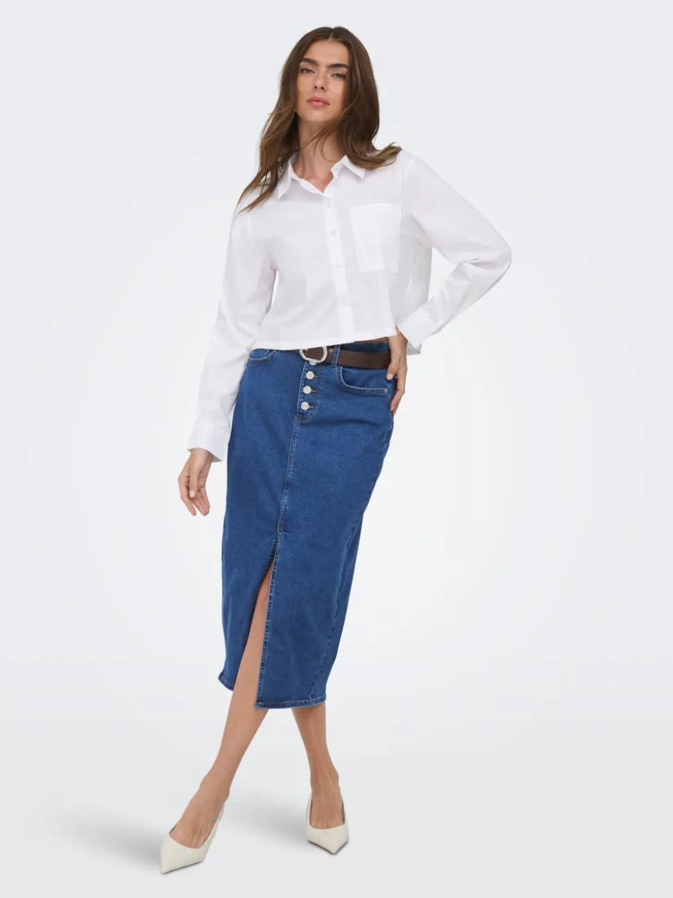 ONLSILJA Gonna in jeans Gonna midi