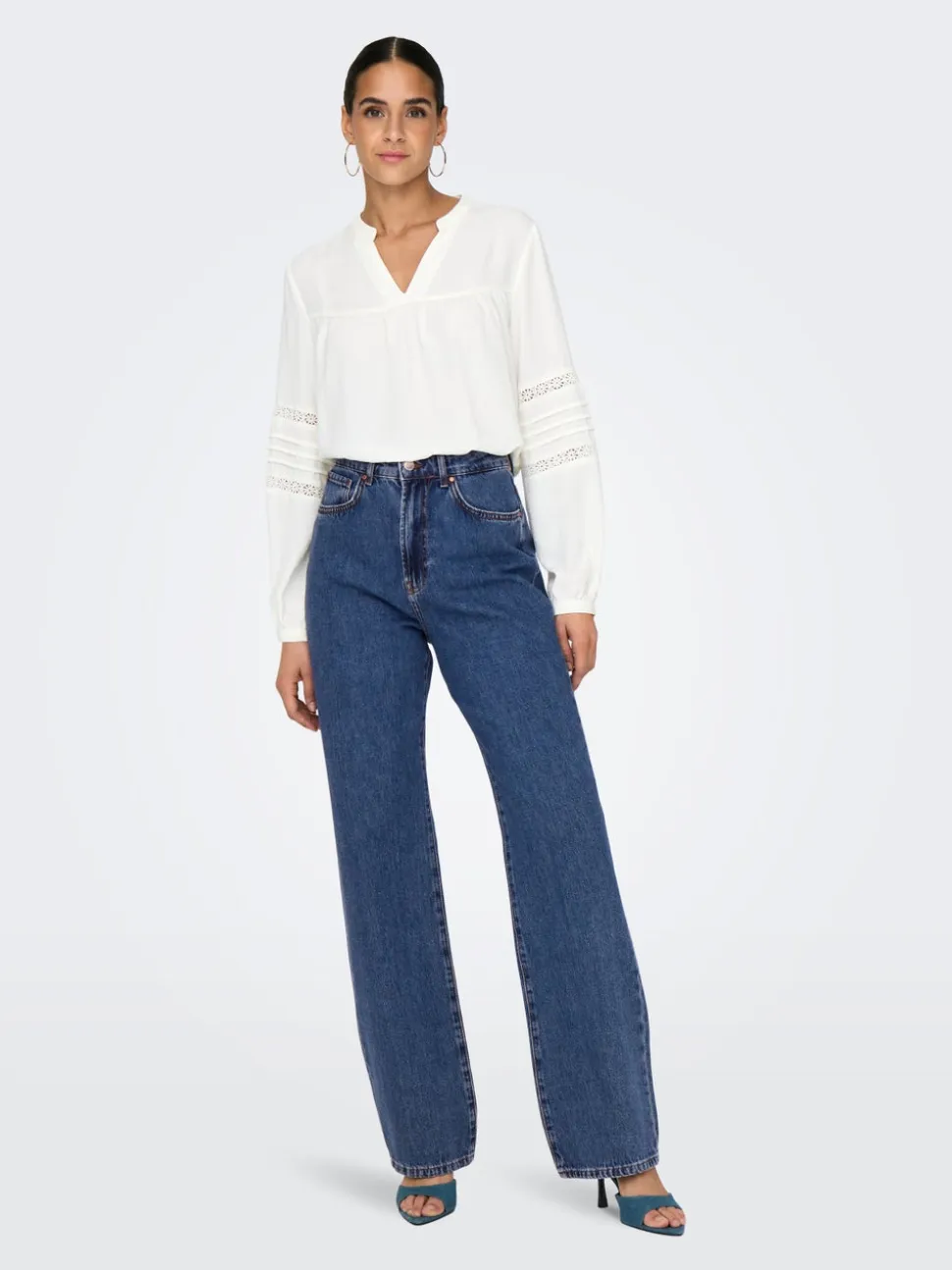 ONLSILJE Vita alta Straight Fit Jeans