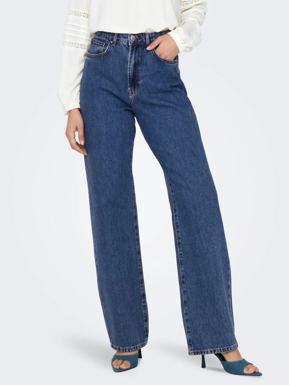 ONLSILJE Vita alta Straight Fit Jeans