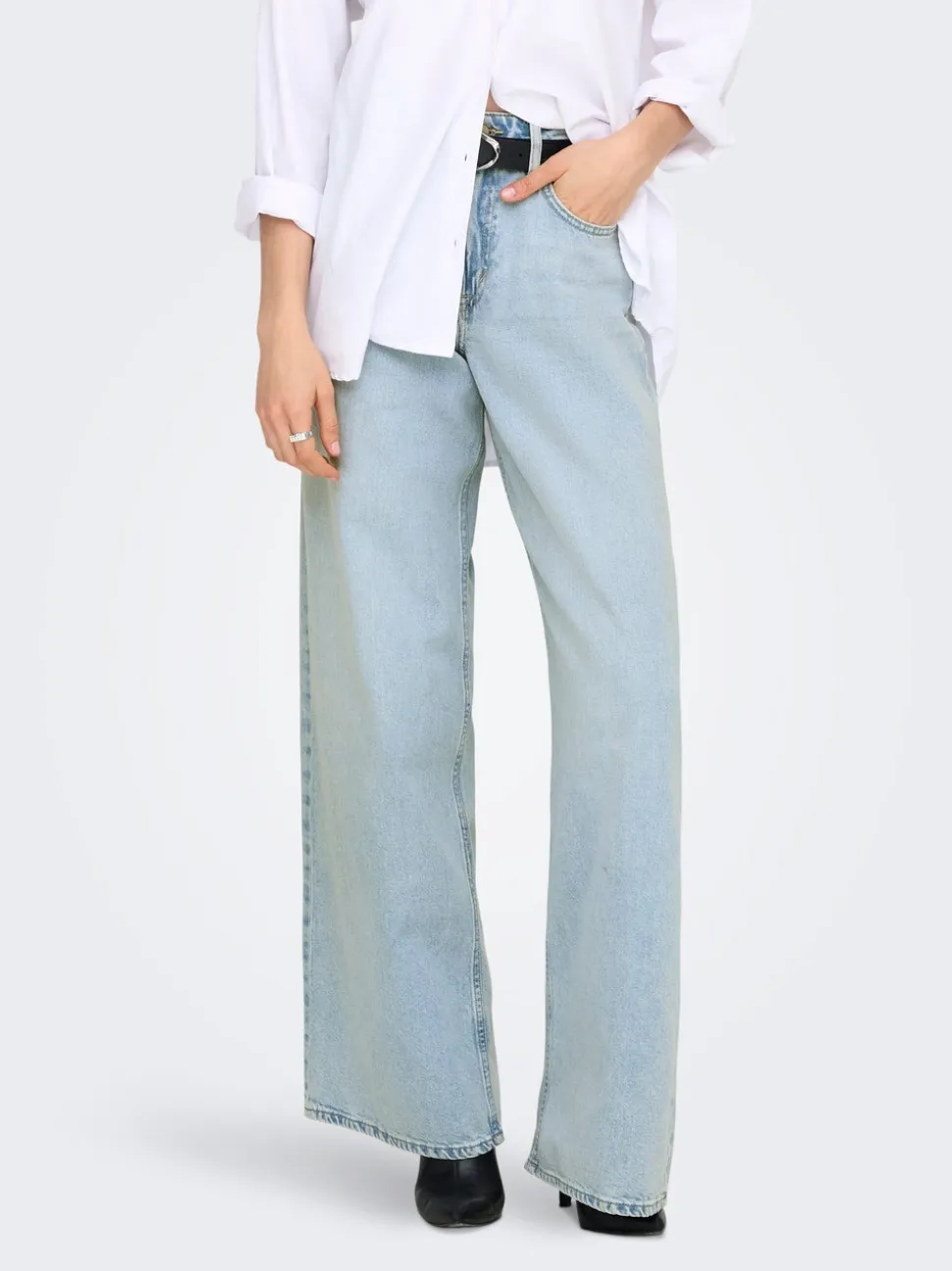 ONLSILKY Vita alta Wide Leg Fit Jeans