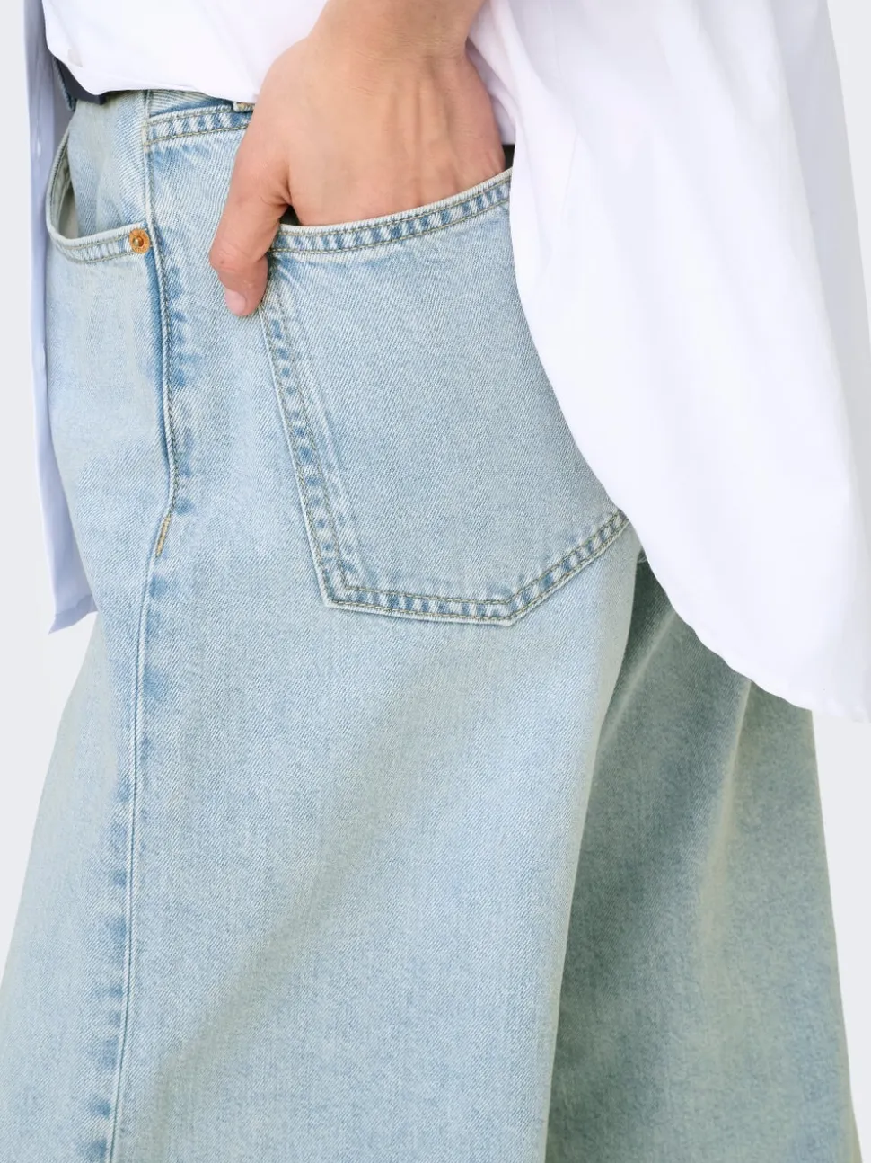 ONLSILKY Vita alta Wide Leg Fit Jeans