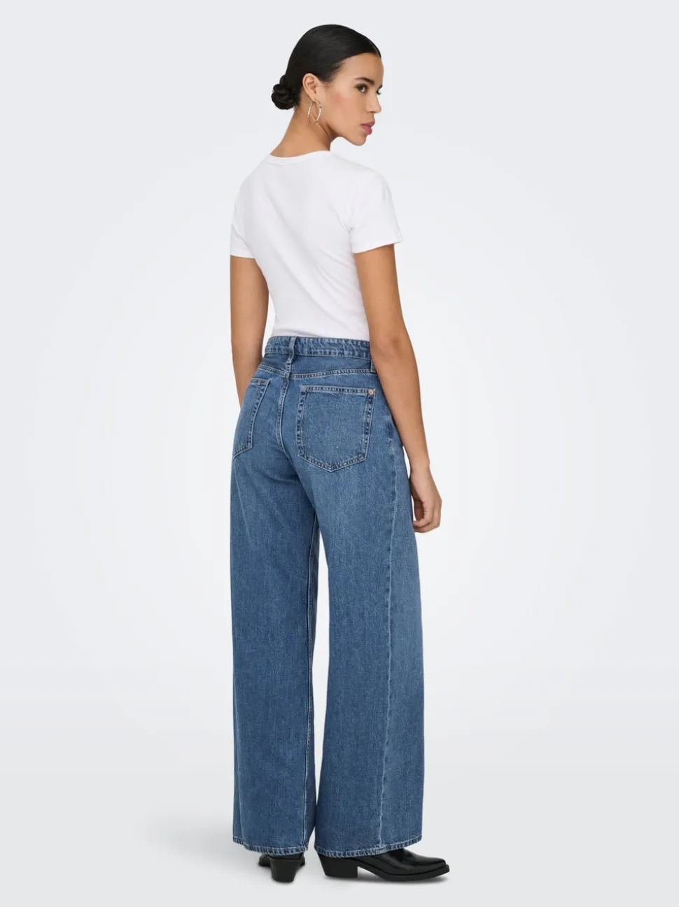 ONLSILKY Vita alta Wide Leg Fit Jeans