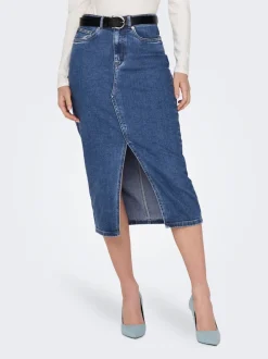 ONLSIRI Denim Gonna in jeans Gonna midi