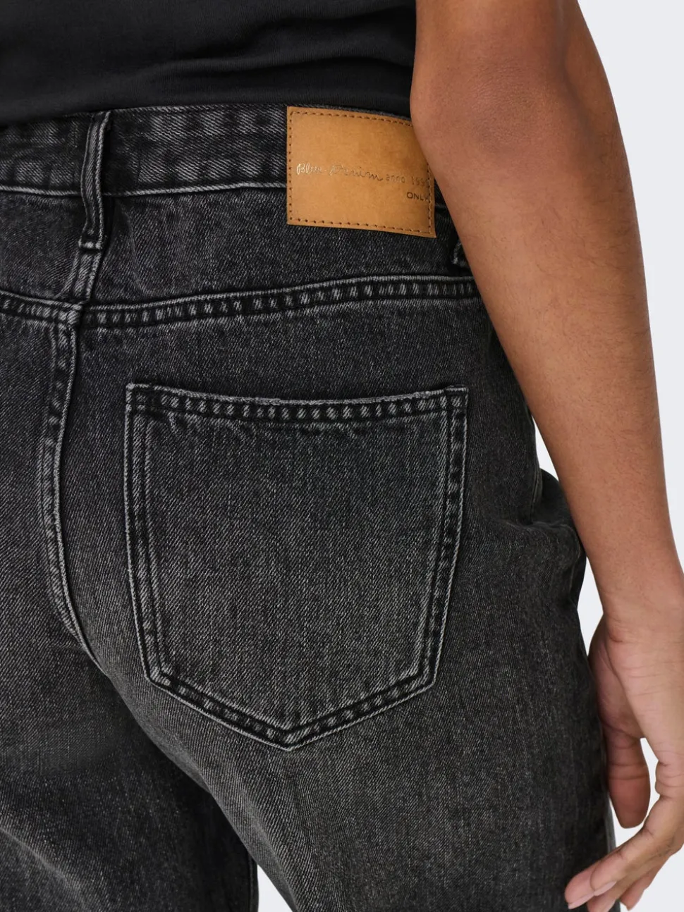 ONLSONNY Vita alta Regular Fit Bermuda in jeans