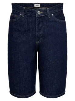 ONLSONNY Vita alta Regular Fit Bermuda in jeans