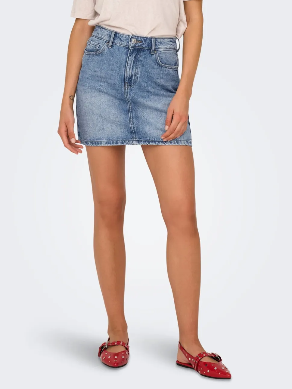 ONLSTELLA Denim Gonna in jeans Gonna pantaloncino