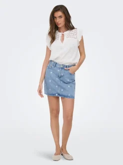 ONLSTELLA Denim Gonna in jeans Gonna pantaloncino