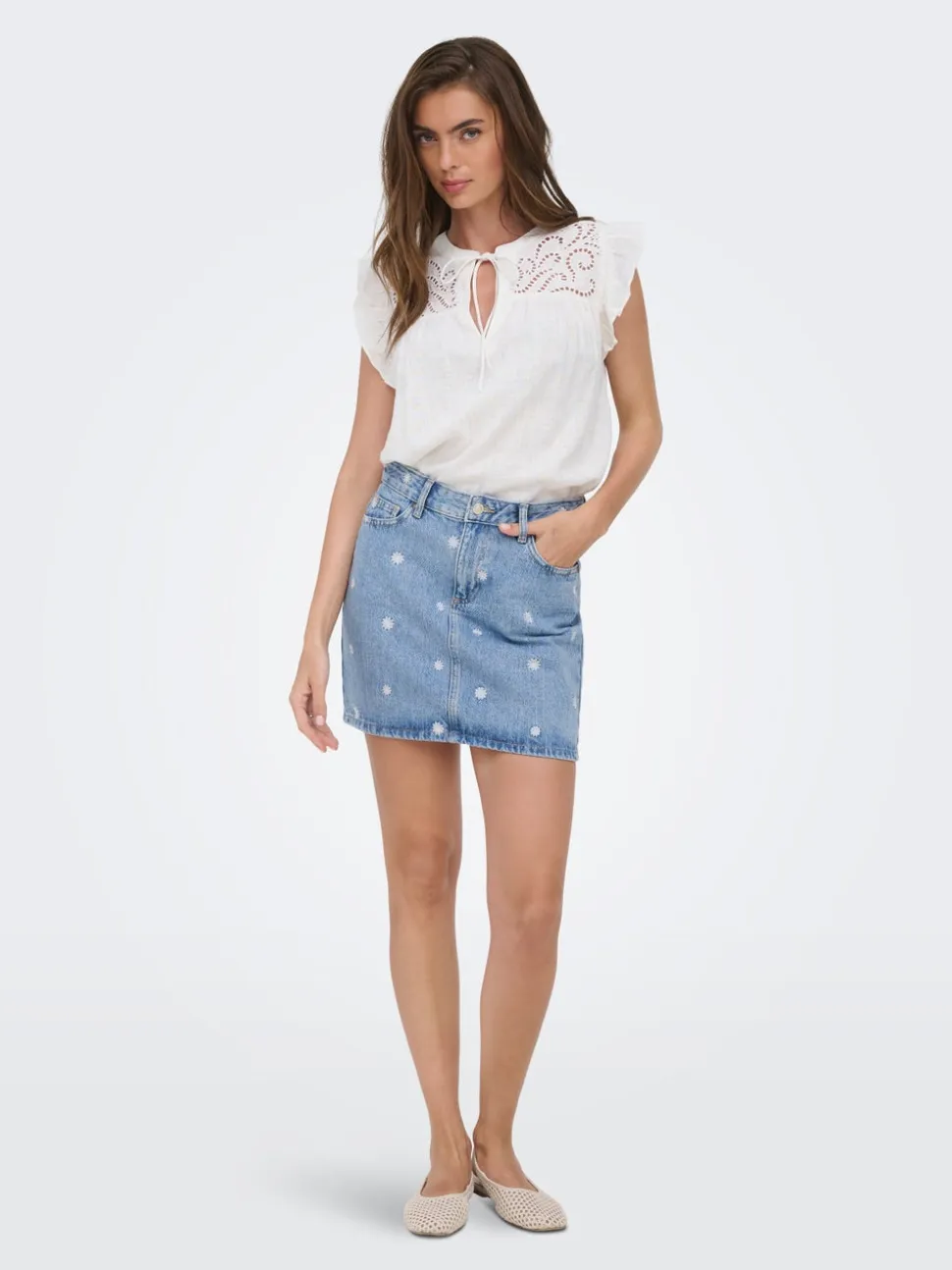 ONLSTELLA Denim Gonna in jeans Gonna pantaloncino