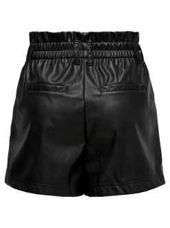 ONLSTEPHANIE Regular Fit Pantaloncini in finta pelle