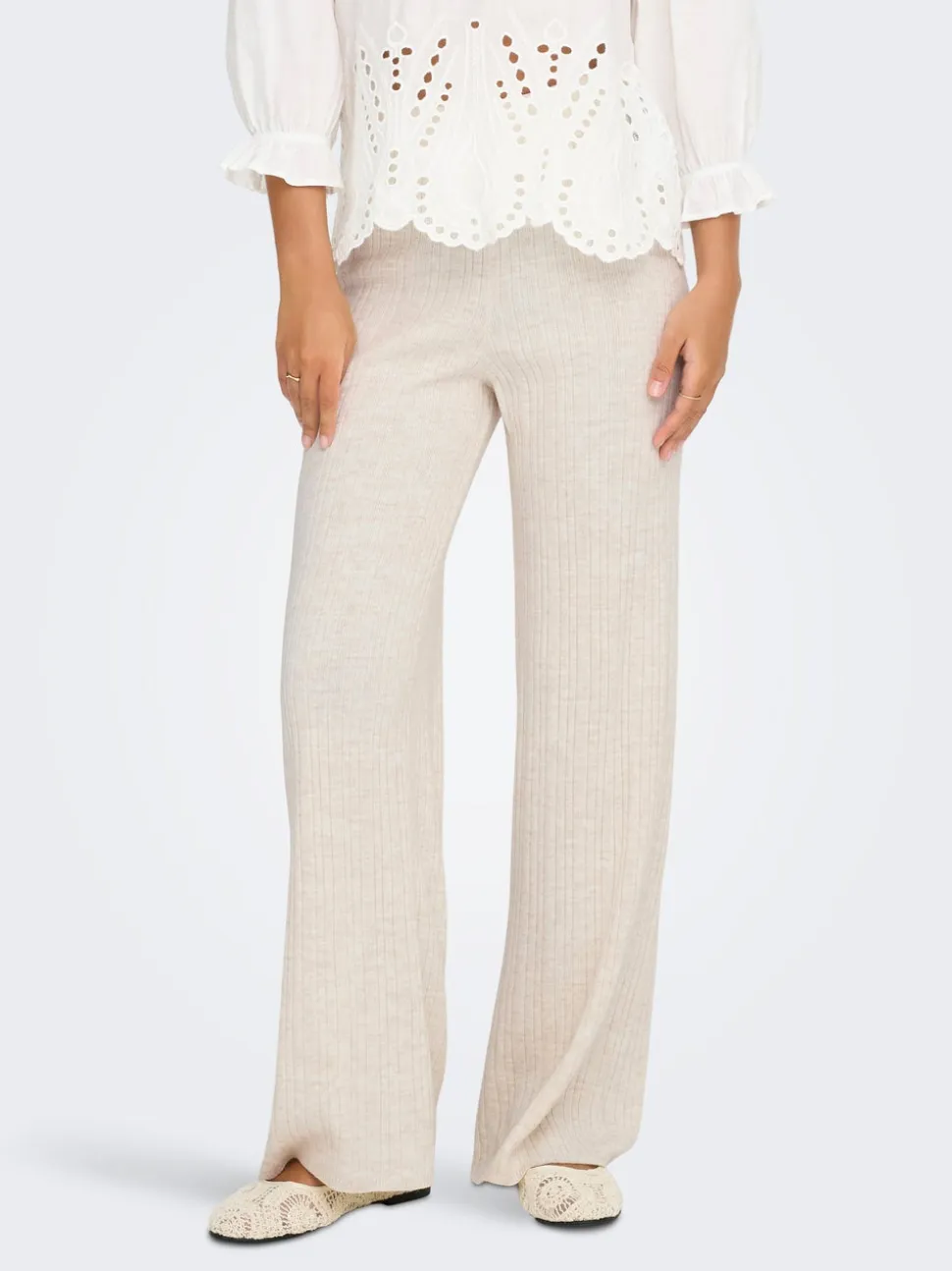 ONLTHEA Baggy Fit Pantaloni in maglia