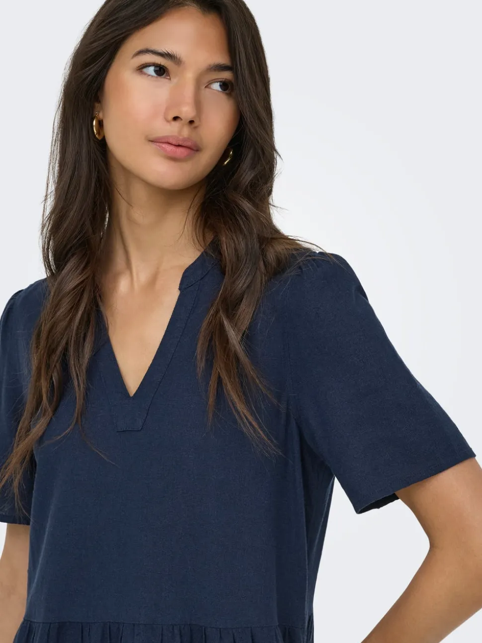 ONLTIRI-GOA Lino Vestito corto