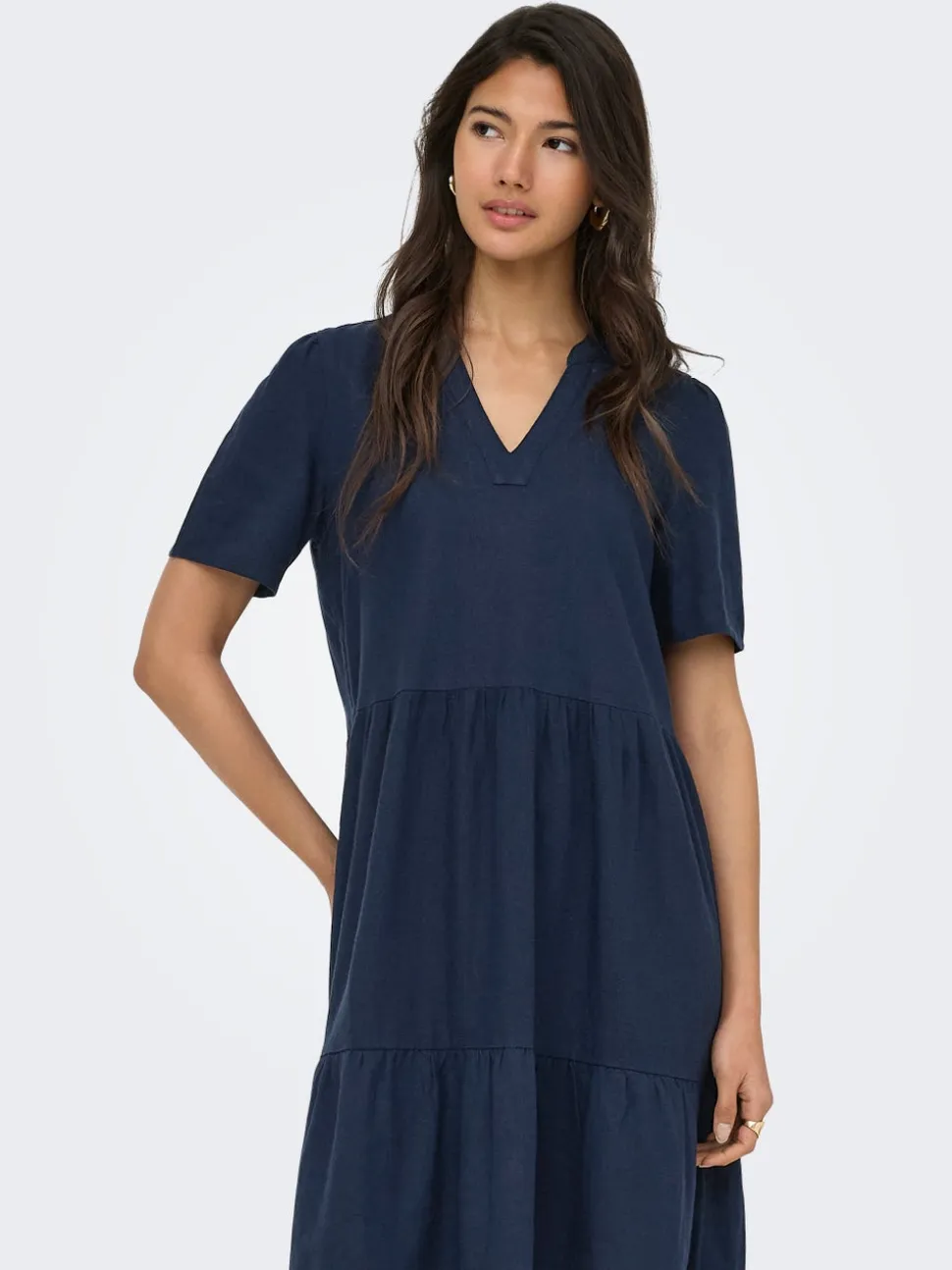ONLTIRI-GOA Lino Vestito corto