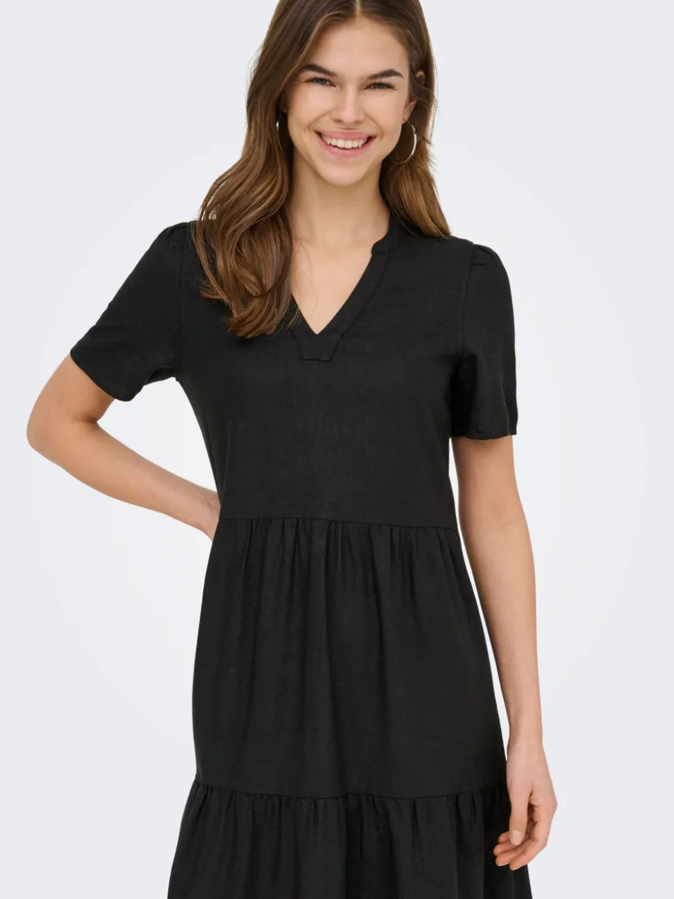 ONLTIRI-GOA Lino Vestito corto