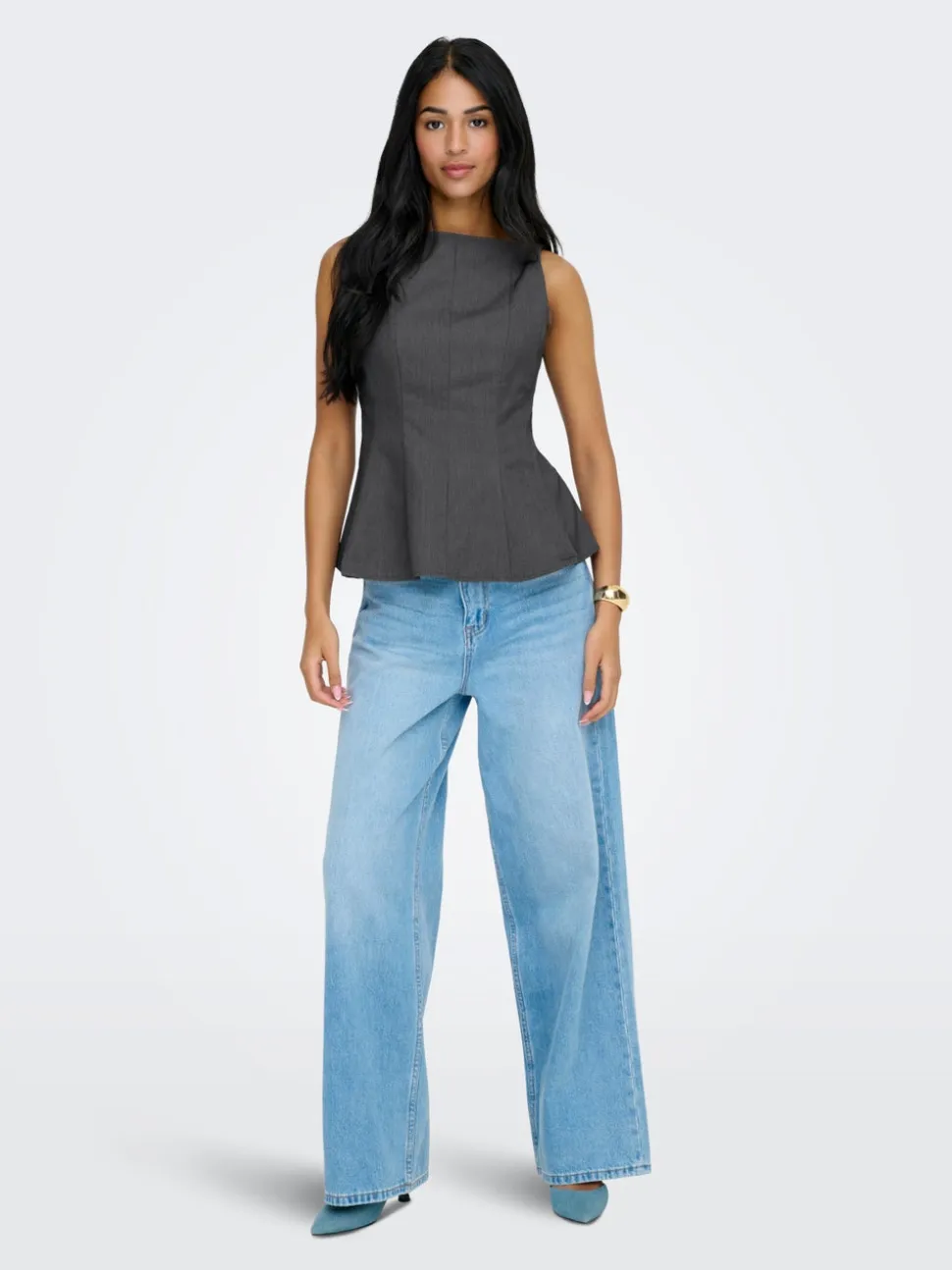 ONLUNITA Top con peplum