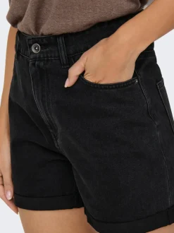 ONLVEGA Vita alta Regular Fit Bermuda in jeans