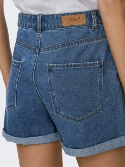 ONLVEGA Vita alta Regular Fit Bermuda in jeans
