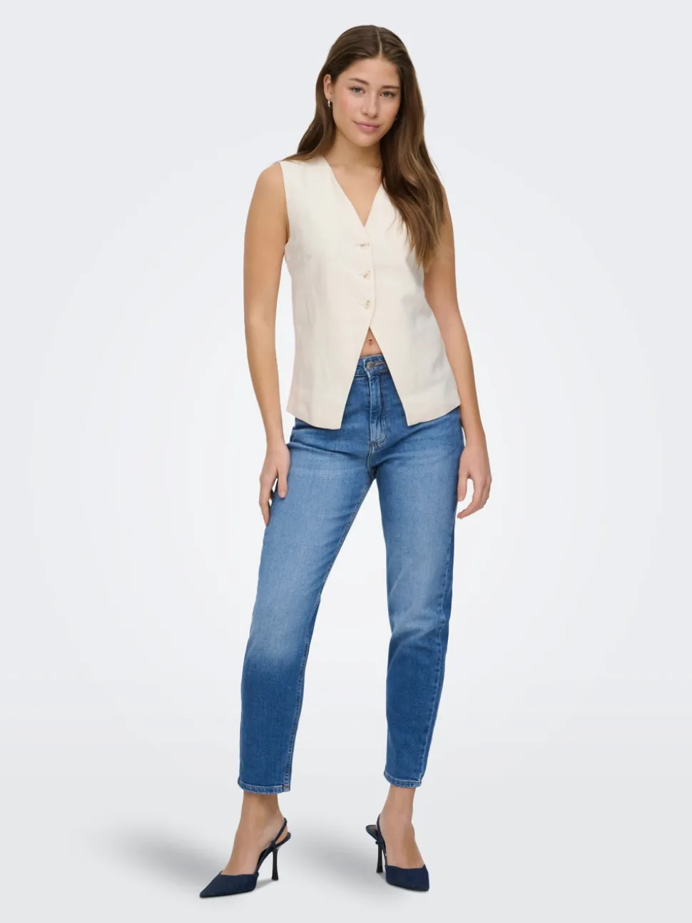 ONLVENEDA Vita alta Mom Fit Jeans