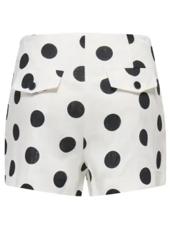 ONLVIESTA Vita alta Regular Fit Lino Bermuda casual