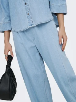 ONLVIX Vita media Barrel fit Jeans