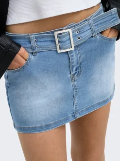 ONLWAUW Gonna in jeans Minigonna