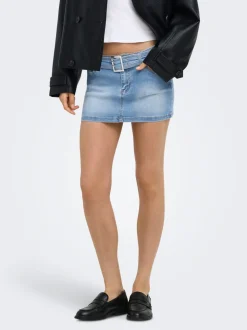 ONLWAUW Gonna in jeans Minigonna