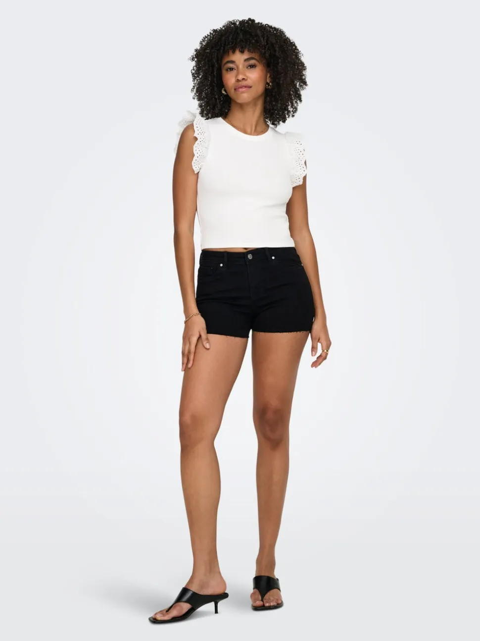 ONLWAUW Vita media Regular Fit Bermuda in jeans