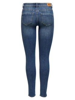 ONLWAUW Vita media Skinny Fit Jeans
