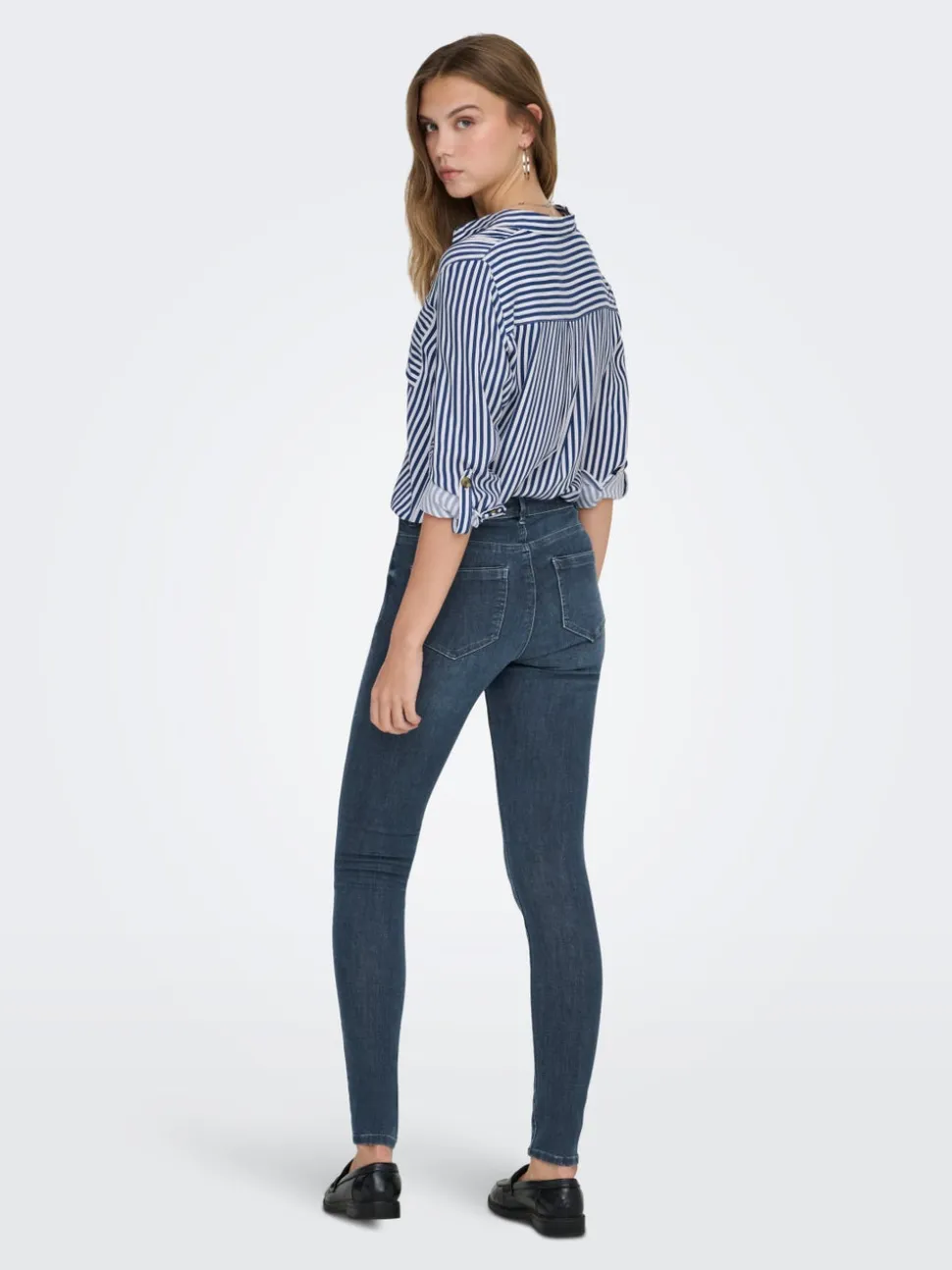 ONLWAUW Vita media Skinny Fit Jeans
