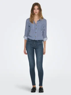ONLWAUW Vita media Skinny Fit Jeans