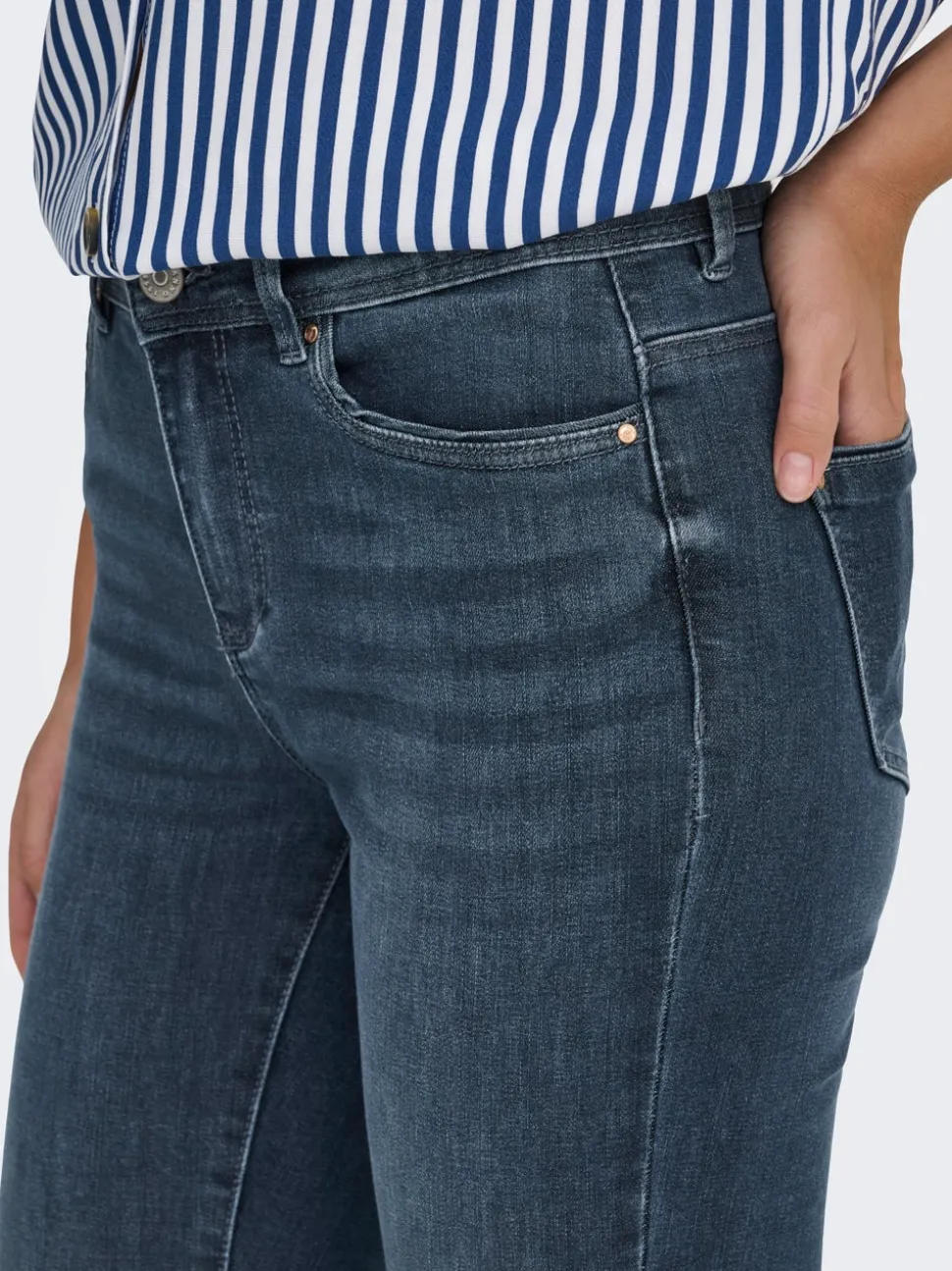 ONLWAUW Vita media Skinny Fit Jeans