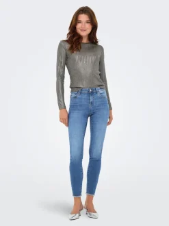 ONLWOW Vita media Skinny Fit Lunghezza alla caviglia Jeans