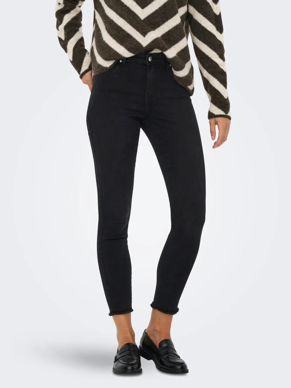ONLWOW Vita media Skinny Fit Lunghezza alla caviglia Jeans