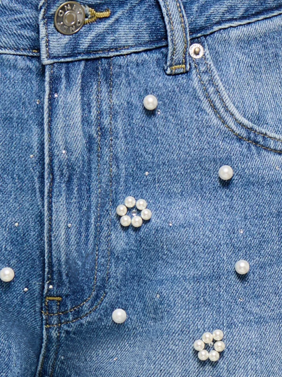 ONLZUMA Vita media Regular Fit Bermuda in jeans