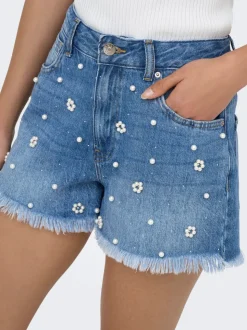 ONLZUMA Vita media Regular Fit Bermuda in jeans