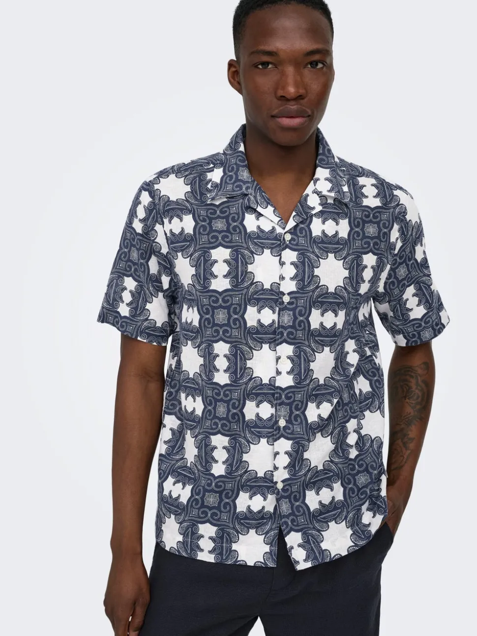 ONSCAIDEN Lino Camicia