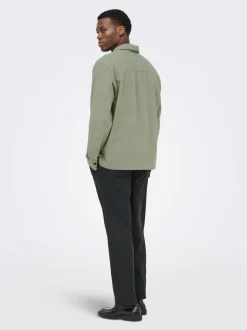 ONSCAIDEN Lino Giacca camicia