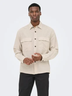 ONSCAIDEN Lino Giacca camicia