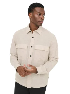 ONSCAIDEN Lino Giacca camicia