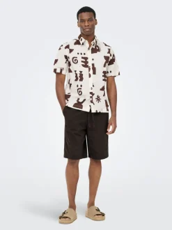 ONSDAVES Wide Leg Fit Lino Shorts