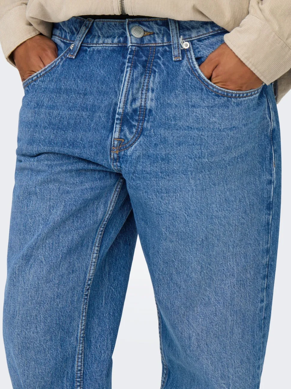 ONSEDGE Vita media Straight Fit Jeans
