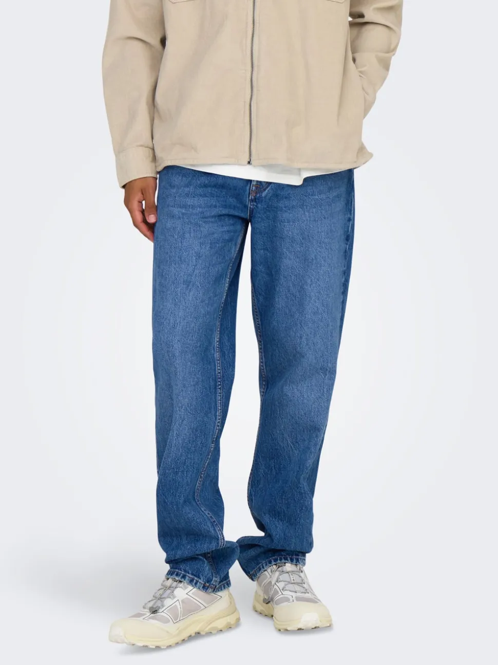 ONSEDGE Vita media Straight Fit Jeans