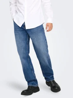 ONSEDGE Vita media Straight Fit Jeans