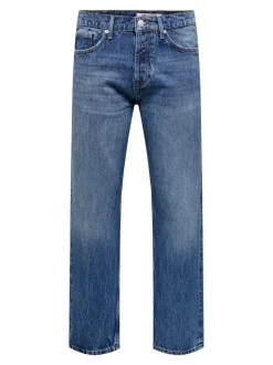 ONSEDGE Vita media Straight Fit Jeans