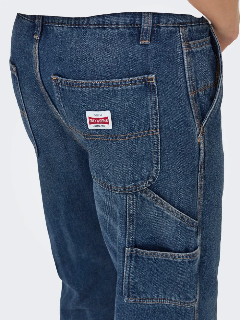 ONSEDGE Vita media Straight Fit Jeans